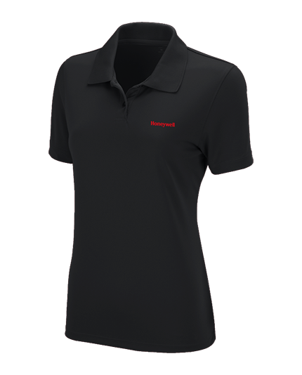 Ladies Solid Mesh Polo