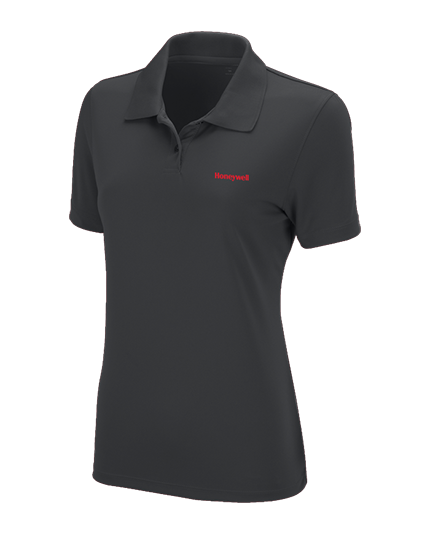 Ladies Solid Mesh Polo
