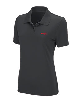 Ladies Solid Mesh Polo