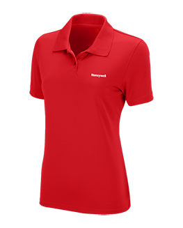Ladies Solid Mesh Polo